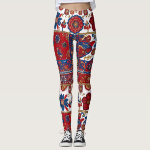 Leggings-Design inspiriert vom serbischen Teppich Leggings