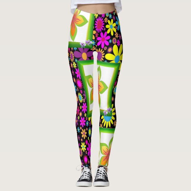 Leggings floral (Vorderseite)