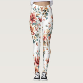 Leggings Florales Acuarela: Estilo que Florece