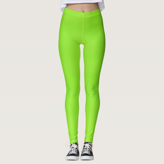 Leggings ~ Fluorgrün (Vorderseite)