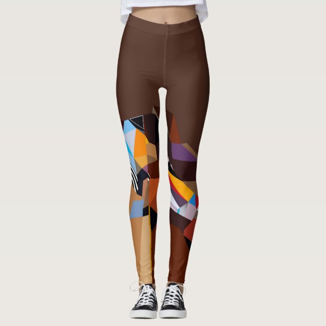 Leggings Funky Leggings Art zu tragen (Vorderseite)