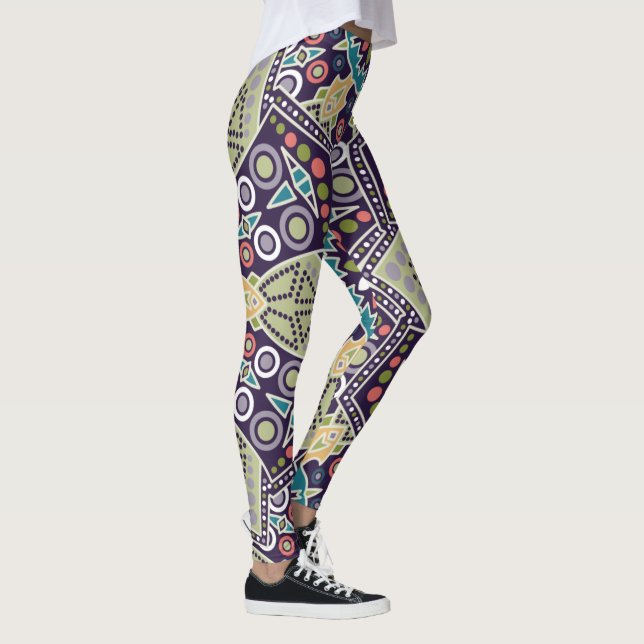 Leggings für abstrakt geometrische Muster (Rechts)