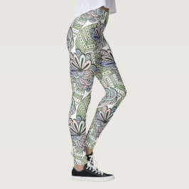 Leggings für abstrakte Blume