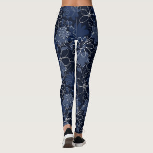 Leggings für abstrakte Blumenwerbung