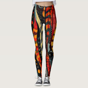 Leggings für afrikanische Stammesmuster