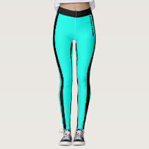 Leggings für benutzerdefinierte Leuchtmittel Blau 