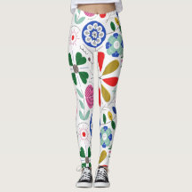 Leggings für Blumendruck