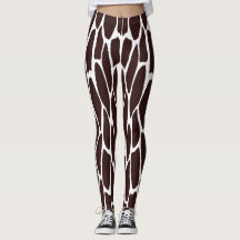 Leggings für braune und weiße Giraffen