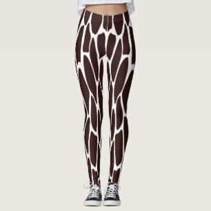 Leggings für braune und weiße Giraffen