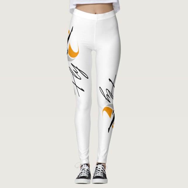 Leggings für den Sport, die für jeden Text für Yog (Vorderseite)