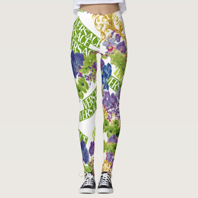 Leggings für die Farbauflistung im Versace Floral (Vorderseite)