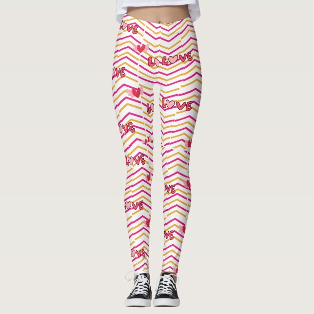 Leggings für die Liebe von Frauen (Vorderseite)