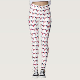 Leggings für die Schmetterlingsflagge der USA mit