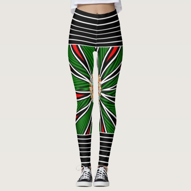 Leggings für dynamische Digitaldrucke - perfekt ge (Vorderseite)