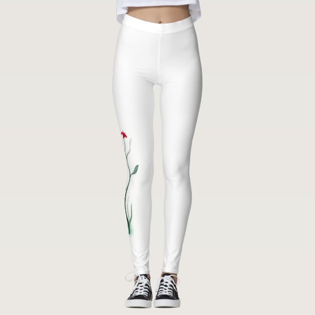 Leggings für einfache Blume (Vorderseite)