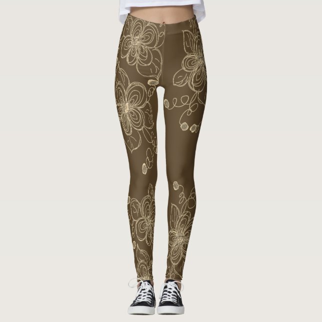 Leggings für Gemusterte Designer (Vorderseite)
