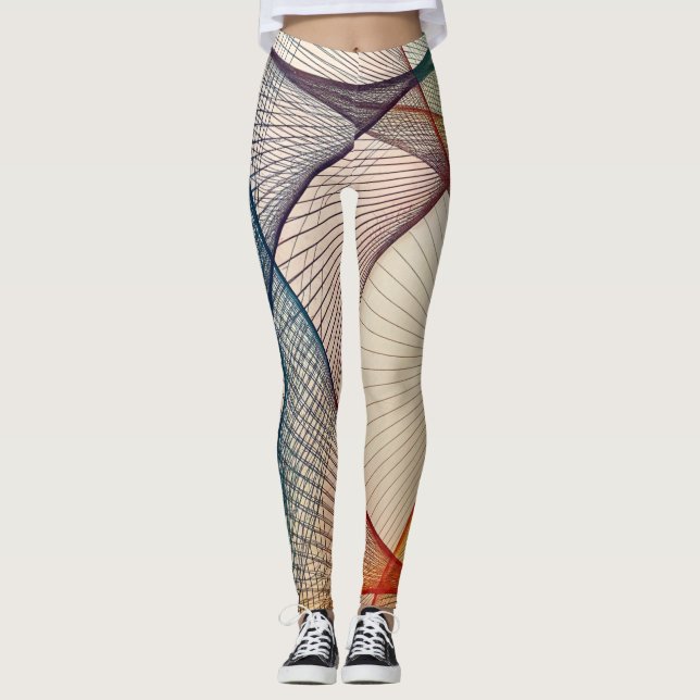 Leggings für geometrische Abstrakte Muster (Vorderseite)