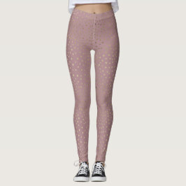 Leggings für Goldbronze-Dot