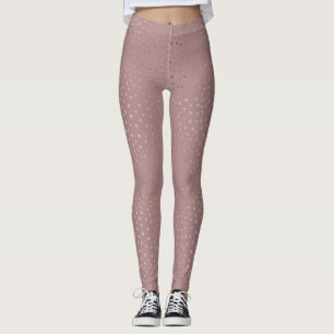 Leggings für Goldbronze-Dot
