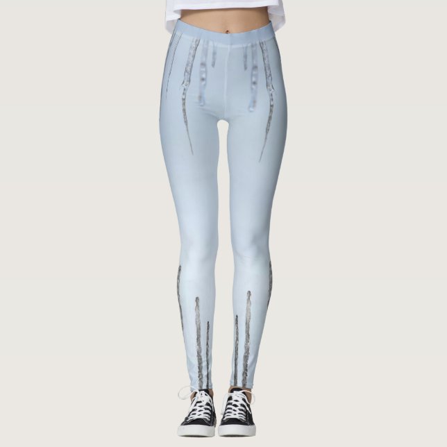Leggings für hellblaue Eisräder (Vorderseite)