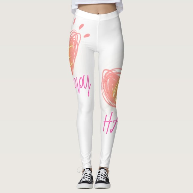 Leggings für Herzdesign (Vorderseite)