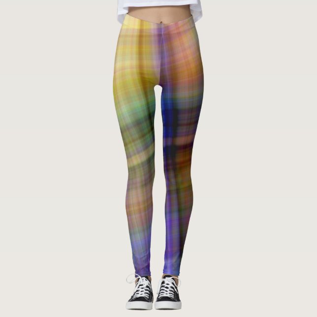 Leggings für karierte Designer (Vorderseite)