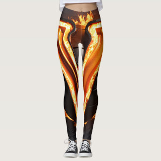 Leggings für lebendige 3D-Orange-Ball-Muster