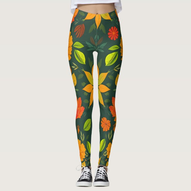 Leggings für lebendige Naturelemente (Vorderseite)