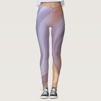 Leggings für lila Orangenflüssigkeitsdrucke