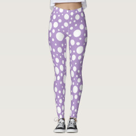 Leggings für lila Spots