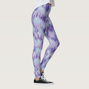 Leggings für lila und blaue Farbmuster