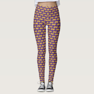 Leggings für lila und goldene Tiger   LSU-Ausstatt