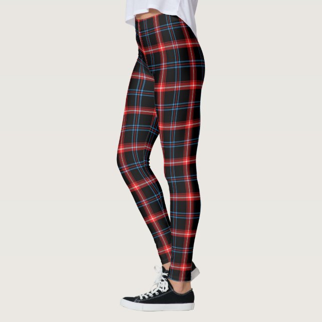 Leggings für Muster Schwarz/Rot/Blau (Links)
