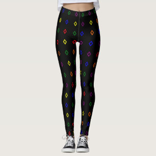 Leggings für Musterfarben mit Diamantform