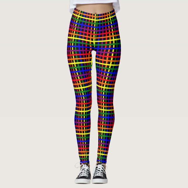 Leggings für Musterfarben überprüft (Vorderseite)