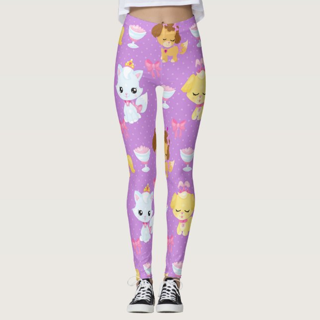 Leggings für niedliche Haustiere (Vorderseite)