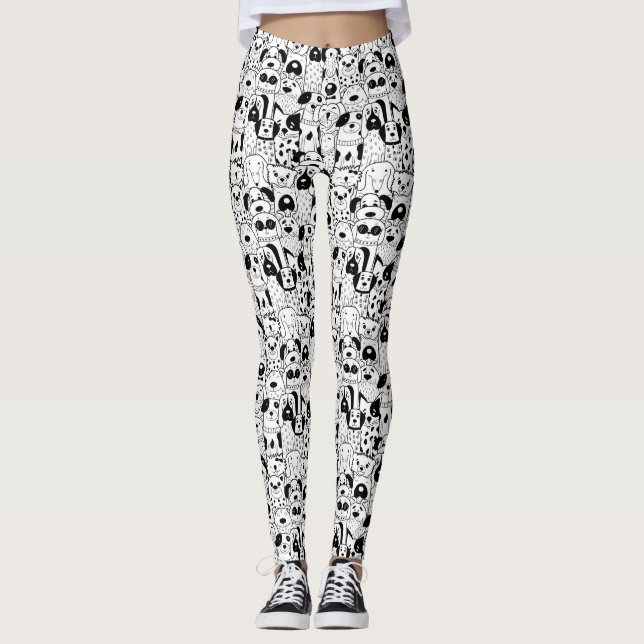 Leggings für niedliche Hunde (Vorderseite)