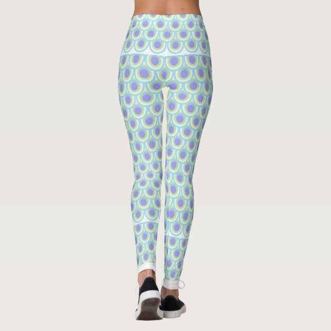 Leggings für Pfauenkgrafik (Rückseite)