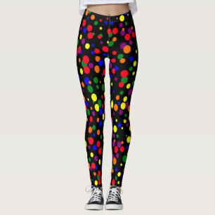 Leggings für Random Spots Musterfarben