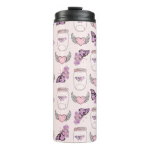 Leggings für romantische Butterfly und Herzschritt