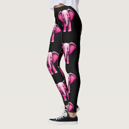 Leggings für rosa Elefanten