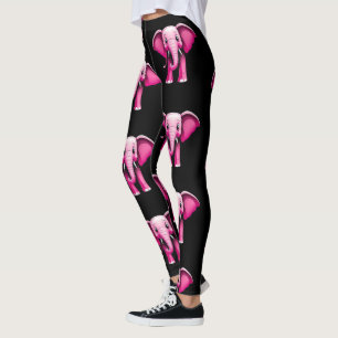 Leggings für rosa Elefanten
