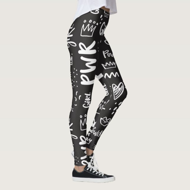 Leggings für Schwarz und Weiß (Rechts)
