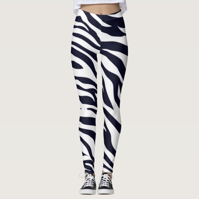 Leggings für Schwarz-Weiß-Tiere (Vorderseite)