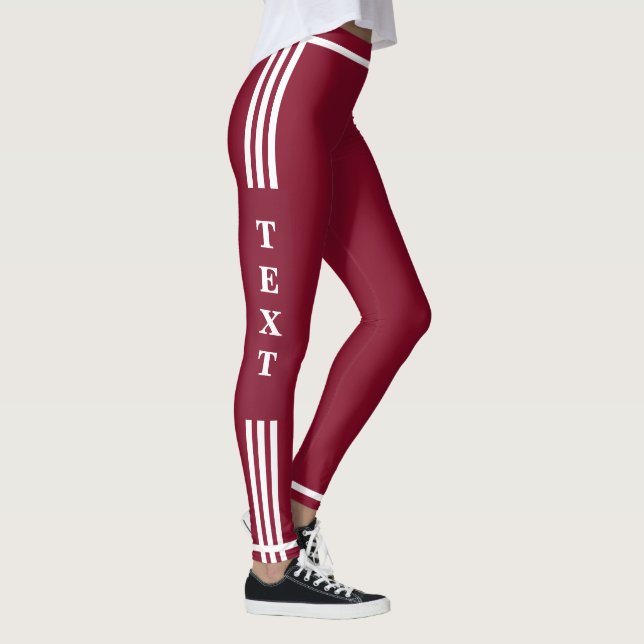 Leggings für Text und Farben - Rot (Rechts)
