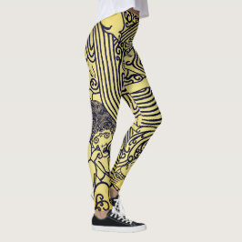 Leggings für Vintage abstrakte Gestaltung