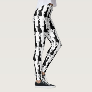 Leggings für Vintage Golfer-Design