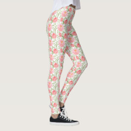 Leggings für Wasserfarbenpeony