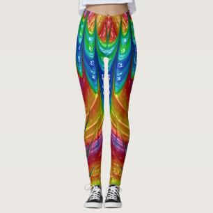 Leggings ~ grün-blau-orange ~ Original