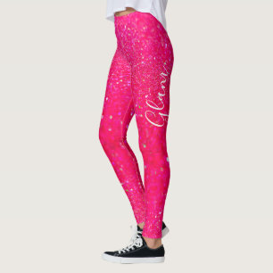 Leggings - heißes Rosa-Glitzer-Zauber